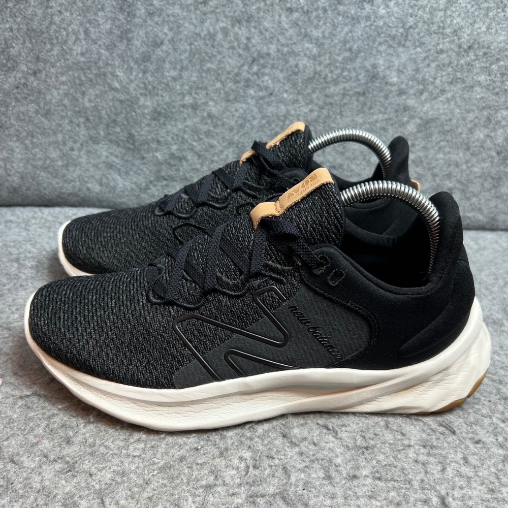 New Balance Fresh Foam Roav Womens Running Shoes Comfort Black White Size 9.5